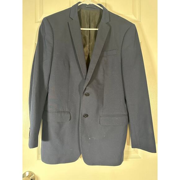 Zara Basic Man Slim Fit Navy Blazer - Size 38 - Picture 5 of 7